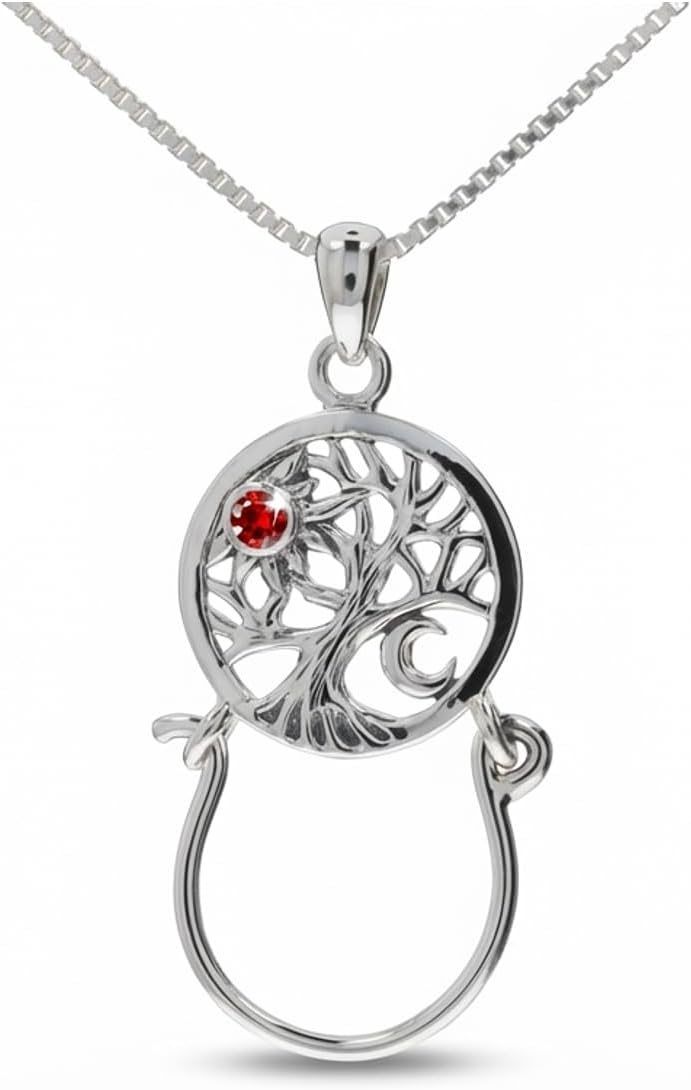 Jewelry Trends Sterling Silver Tree of Life Charm Holder Keepsake Pendant Necklace 18"