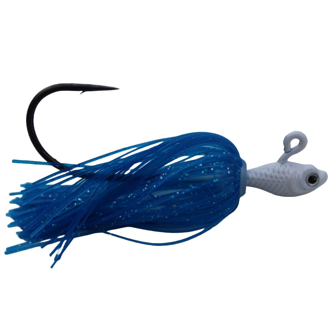 3/8 oz. Fluke Teaser 7/0 Long Shank Hook (Sexy Blue)