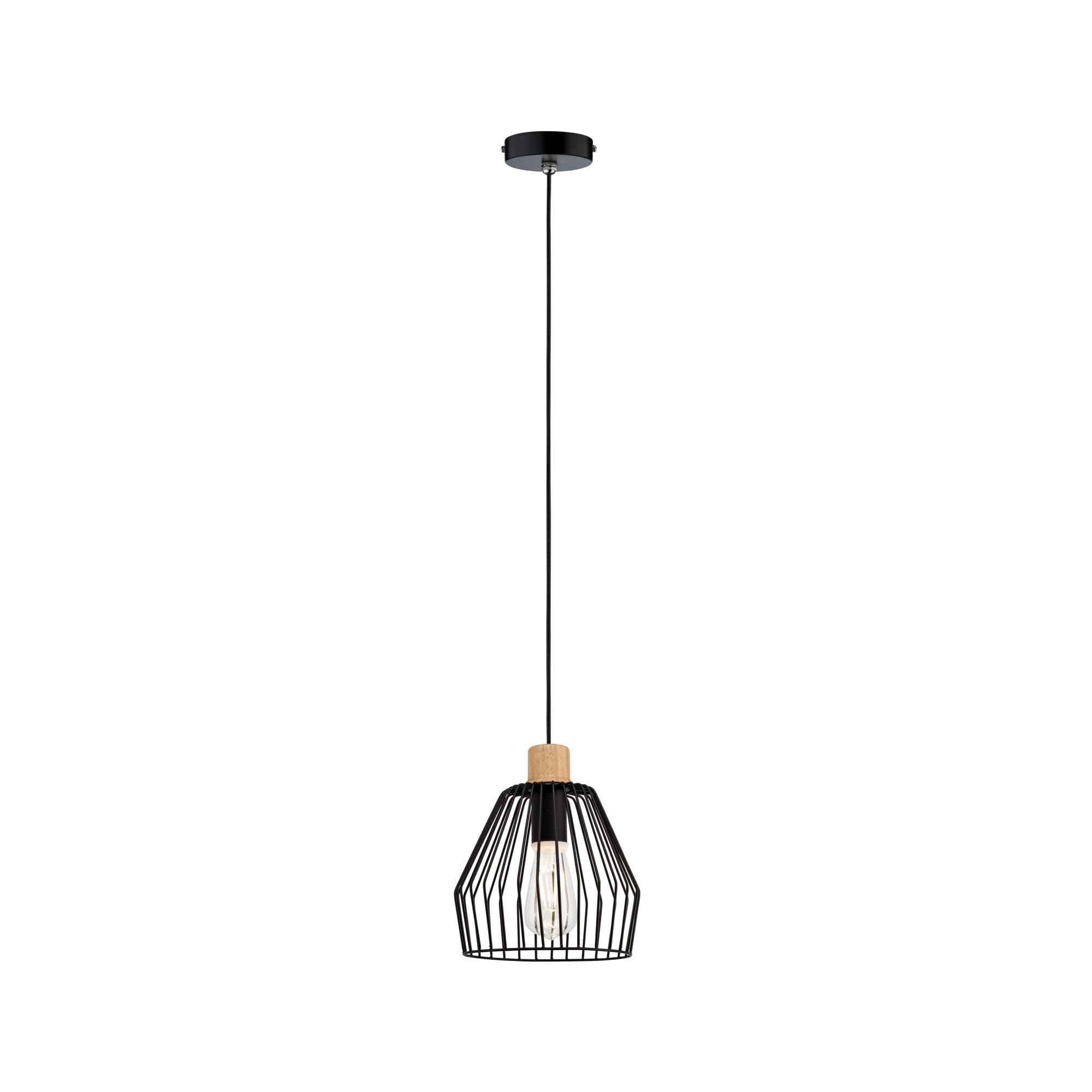 Paulmann 70891 Cameo Pendant luminaire max. 20 watts Pendant lamp IP44 Splash-Water Protected Ceiling lamp Metal, Wood E27