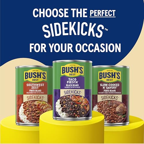 Image of Bush's Best Taco Fiesta Black Beans, 15.1 oz, (Pack of 12)