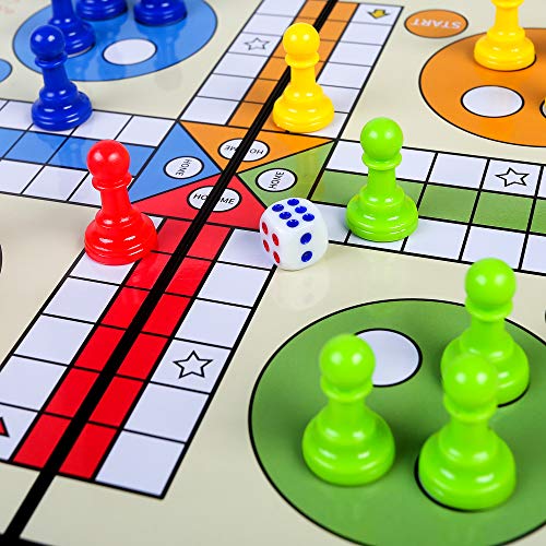 KIDAMI Juego de Mesa Ludo Magnético Plegable Ligero miniatura 6