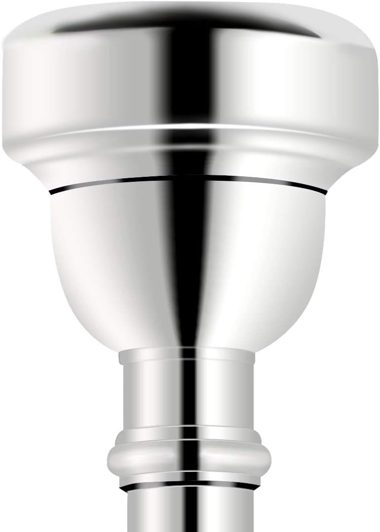 EastRock Silver Plated Bb Trumpet Mouthpiece 3c Made of Brass for Professional Players