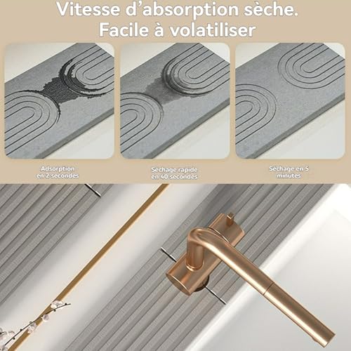 Tapete protector de fregadero súper absorbente y moderno 6