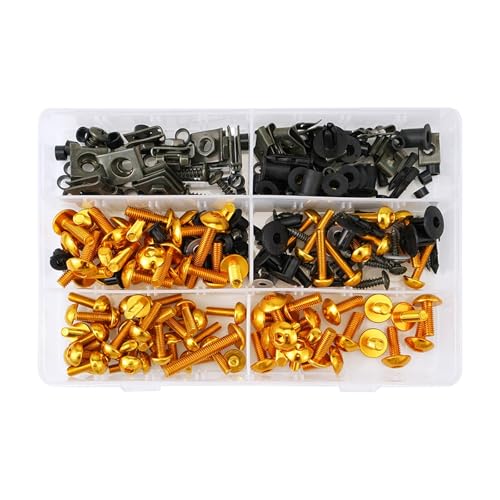 Kit boulons carénage moto M6 M5 finition supérieure avec clips de fixation pour Kawasaki
