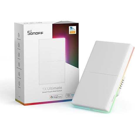 Effortless 2-Gang Smart Light Switch for Enhanced Home Control with SONOFF Tx