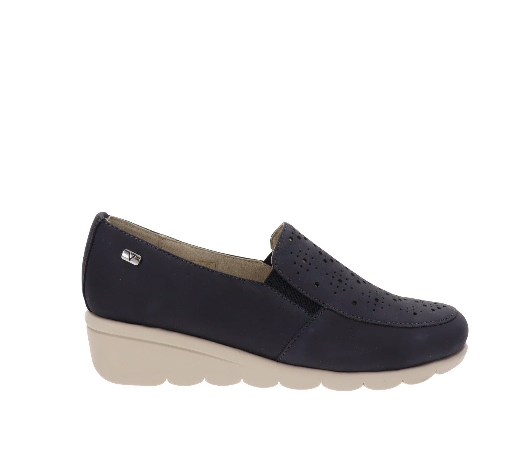Valleverde VS10332A Mocassino Sneakers Donna Zeppa Pelle Blu