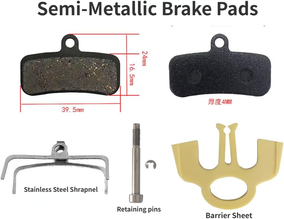 Akantor 4-piston Electric Bicycle Hydraulic Disc Brakewith 160mm Rotors E-bike 2 Pin Mountain Bike Power Off Brake With Sensor Scooter Folding (A Set)