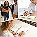 M&G Hardcover Spiral Notebook, 5 Subject Noteboook College Ruled 300 Page, Large 8