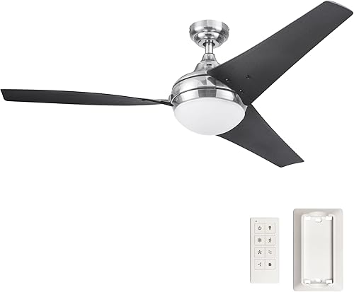 Miniatura 14 de Honeywell Ventiladores de techo Neyo, ventilador de techo LED contemporáneo de 52 pulgadas para interiores con luz, control remoto, aspas modernas