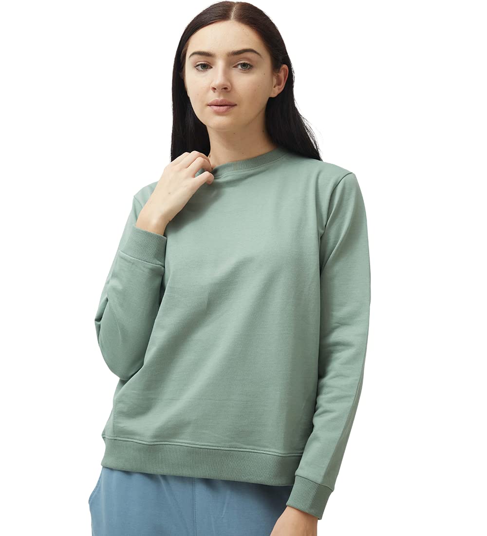 koverify Plain Solid Sweatshirt for Women/T-Shirt for Women/Full Sleeve Sweatshirt/Cotton Blend Sweatshirt Women-picture-50