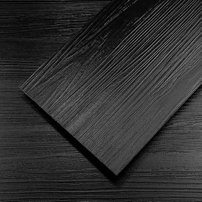 Biyoee 36-Pack 54 Sq.ft Peel and Stick Floor Tiles,Black Vinyl Flooring Wood Plank,Self-Adhesive Waterproof for Bedroom, Kitchen, Living Room Home Decor