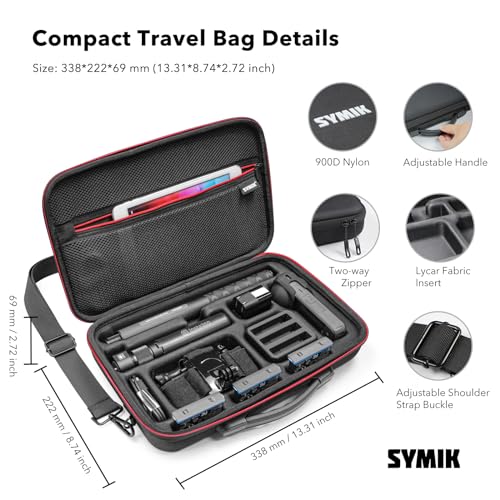 Étui pour Insta 360 X4, sac de rangement portable noir de protection Symique