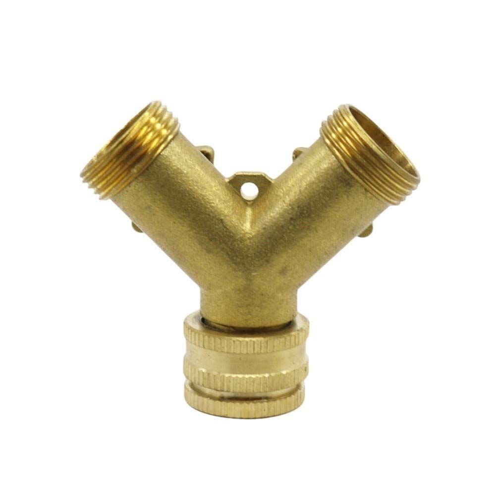 Conector de Manguera Y válvulas Herramientas agrícolas 1 Uds. Grifo de jardín Válvulas de 2 vías Manguera de riego Tuberías Divisores Accesorios de plomería Rosca Hembra de latón