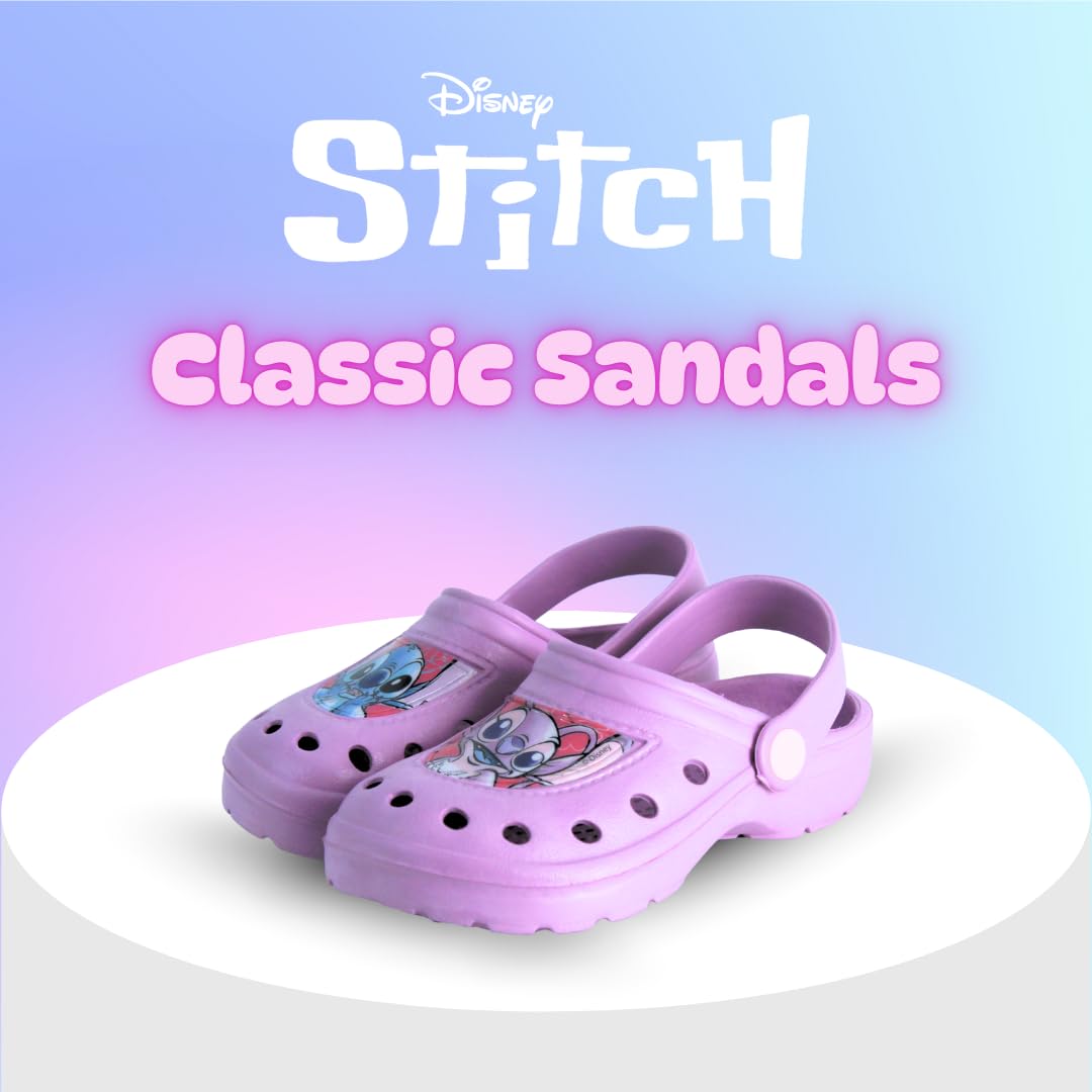 Disney Stitch Zoccoli da Ragazze, Motivo Stitch e Angel Sandali Estivi Bambine, Taglie EU 22 a 33