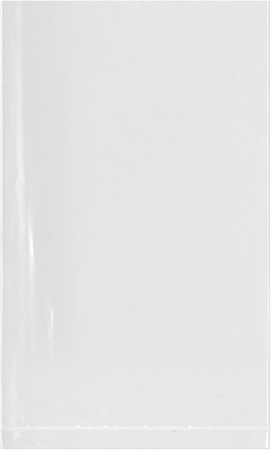 Plymor 3" x 5" (Case of 1,000), 4 Mil Flat Open Clear Plastic Poly Bags