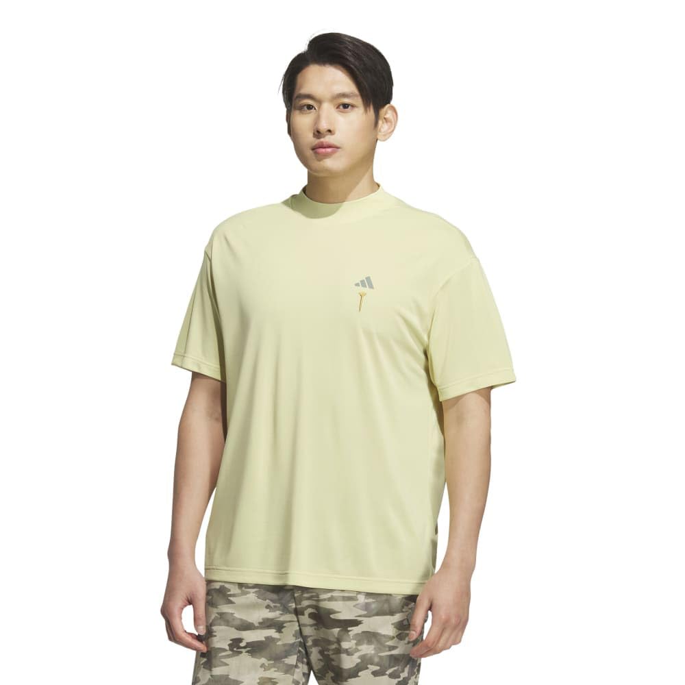 adidasゴルフ　グラフィック半袖モックネックシャツ adidas アディダス ゴルフウェア IKK78 BOS グラフィック