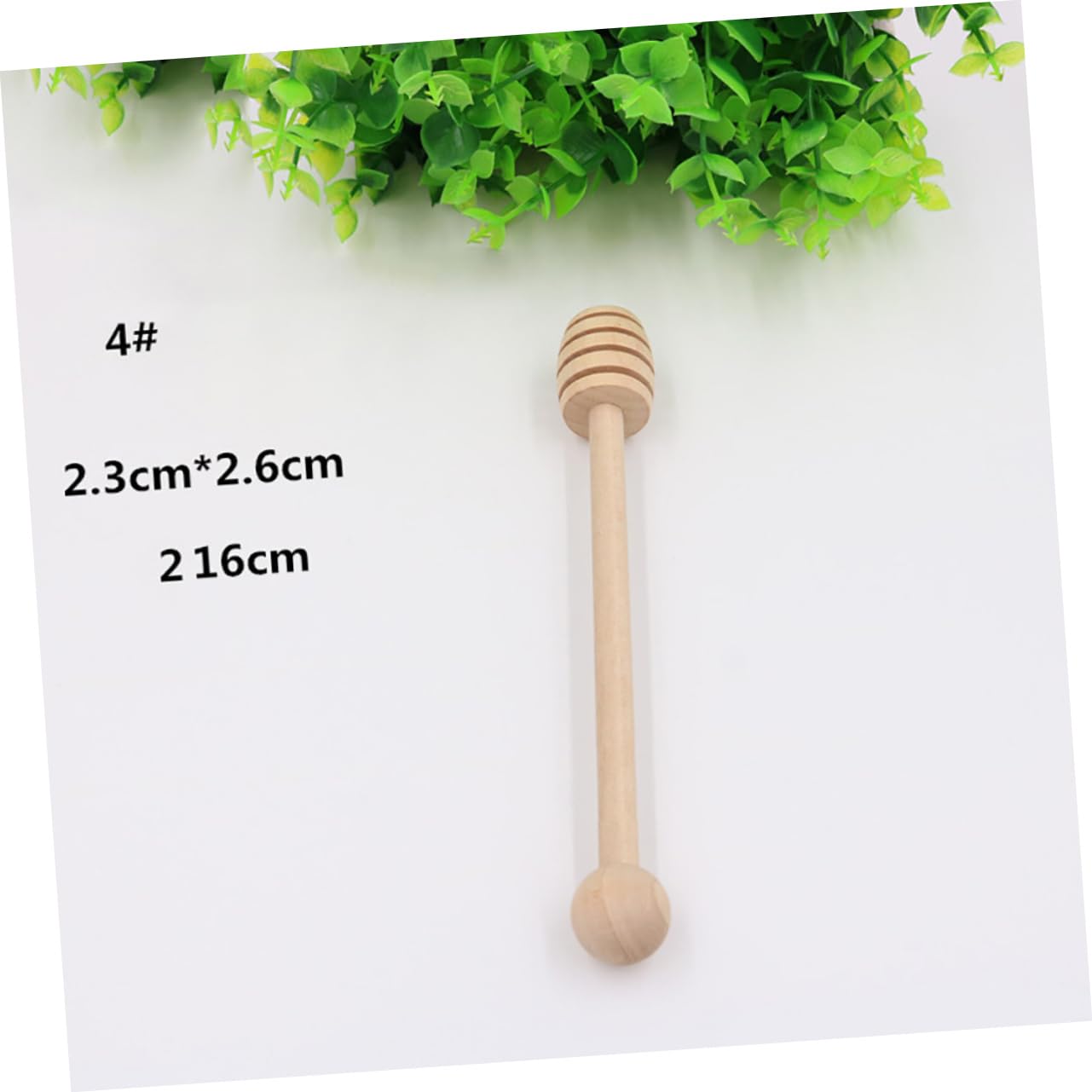 Cabilock 2Pcs Wooden Sticks Stirrer for Honey Syrup Jam for Honey Pot Wedding Favors Baking and Cooking Needs