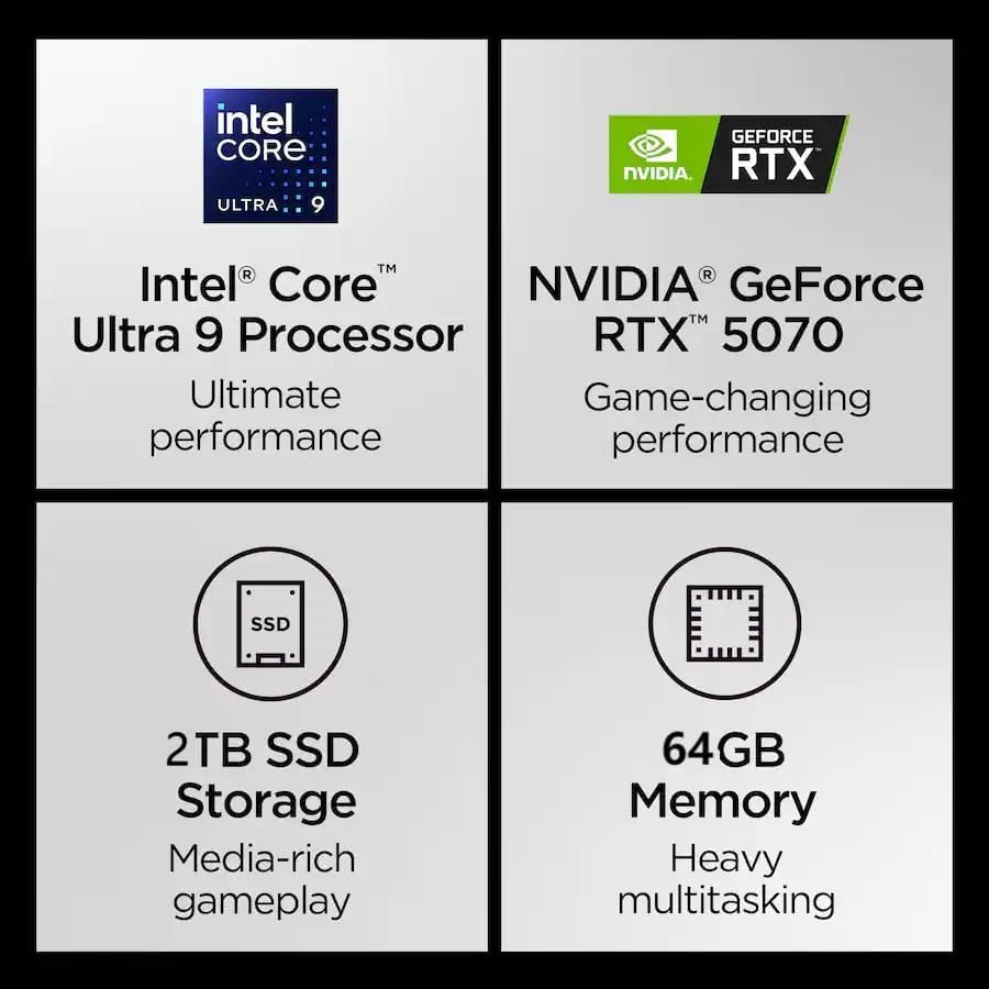 Image of Lenovo Legion 7i Gaming Laptop 2026, Intel Core Ultra 9 275HX(up to 5.4 GHz), NVIDIA GeForce RTX 5070, 16 inch 2.5k 240Hz OLED, 64 GB DDR5, 2 TB SSD, Backlit KB, Wi-Fi 7, Windows 11 Pro, Accessories