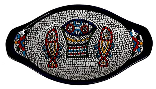 Oriental Arts Ceramic Serving dish- Handmade Oval Serving plates and Platters fish Serving Plate or any Kind of Food 95” X 55” X 12