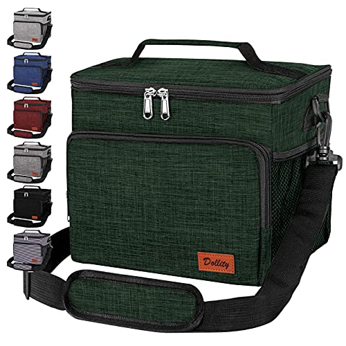 Insulated Lunch Bag for Men Women - Reusable Lunch Box for Work School Office Picnic Hiking - Leakproof Reusable Tote Cooler Bags for Kids Adult