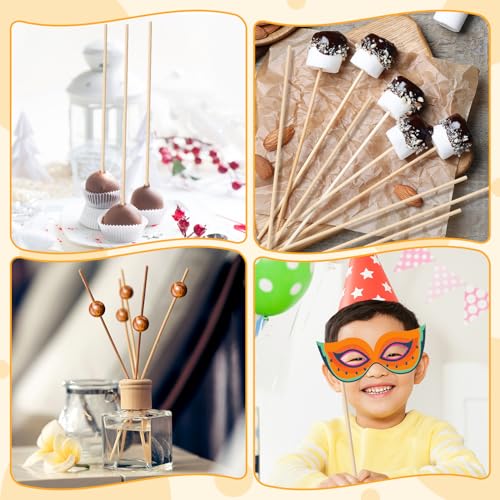 image for HAPY SHOP 80 Pieces Wooden Dowel Rods Assorted Sizes Dowel Rods 1/8, 3