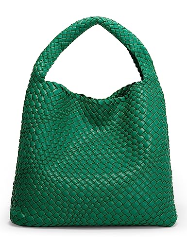 Image of Queenoris Fashion Hobo Bags for Women Top-handle Shoulder Bag Vegan Leather Purses Soft Summer Tote Bag | WOVEN