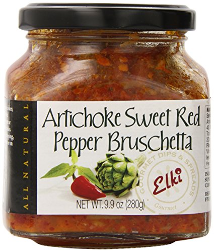 Elki's Gourmet Artichoke and Red Pepper Bruschetta, Ounce