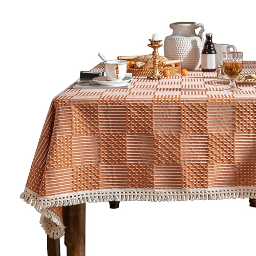 Nappe géométrique facile d'entretien pour table propre sans taches - 4
