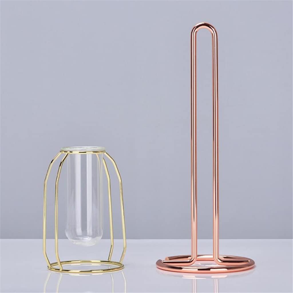 Portarrollos de cocina rosa sin taladro para optimizar espacio y mantener el orden en tu mesa