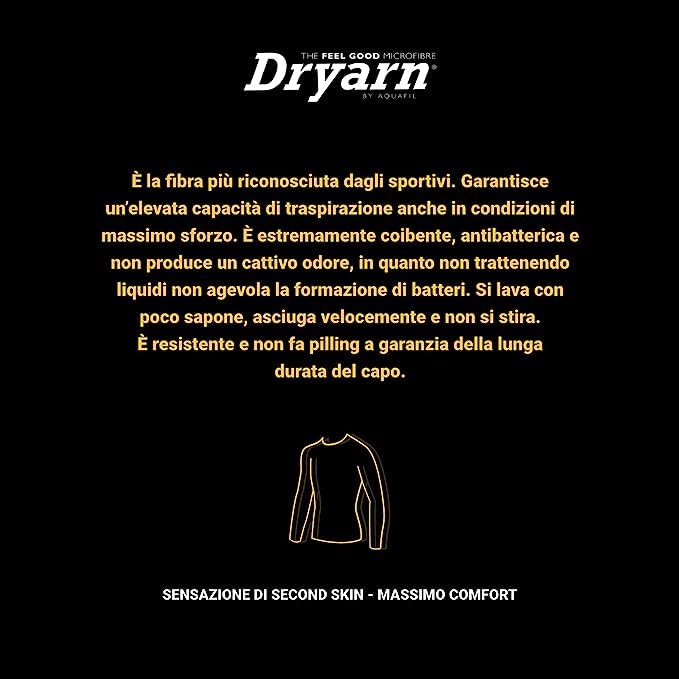 WRK 3 Pezzi T-Shirt Uomo Dryarn - Filato Innovativo ed Altamente Performante - Leggero, Isolante e Traspirante - per attività Blanda Che per Sforzi ad Alta Intensità