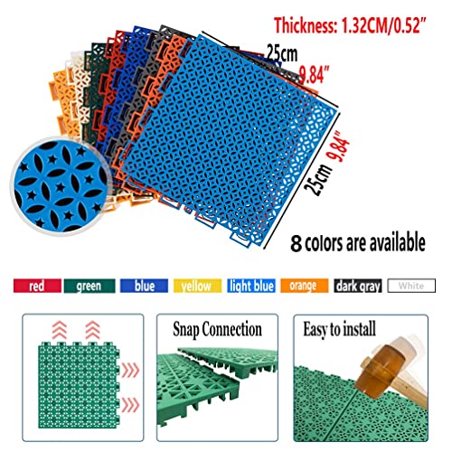Floor Tiles PP Buiten Modulaire In Elkaar Grijpende Vloertegels, Kindergarten School Speeltuin Basketbalveld Antislip… - Image 3