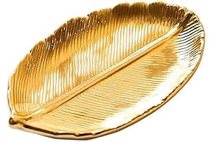 Ceramic Leaf Jewelry Tray: A Delightful Organizer for Refined Females