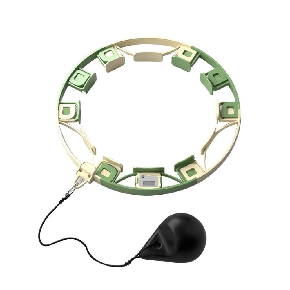 CLQ Hula Hoop Intelligente, Hula Hoop Fitness Rimovibile, Palla a gravità Regolabile, Dotato di contatore, utilizzato per Esercizi aerobici da Adulti e Bambini.