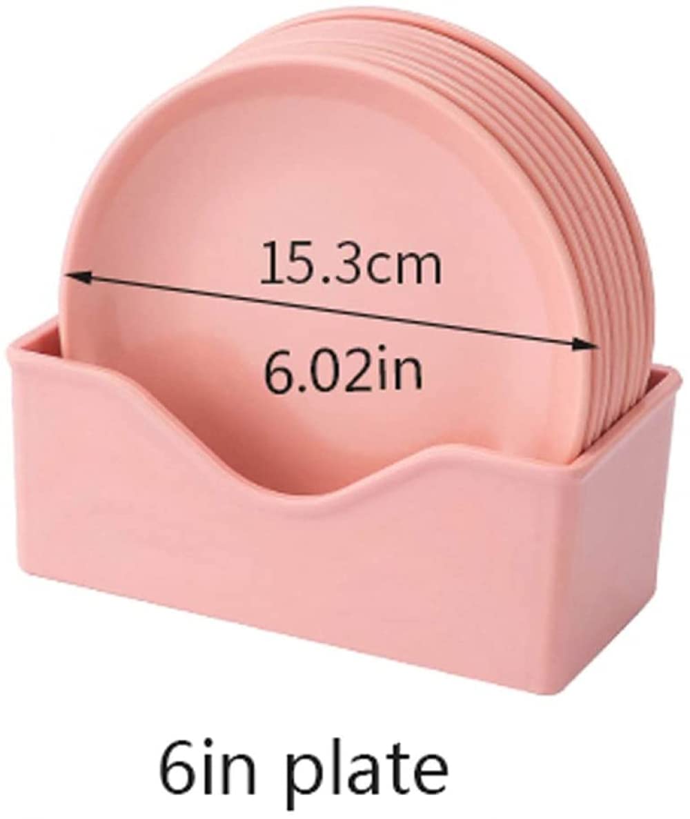 Assiettes À Dîner, Assiette En Plastique Réutilisable, Assiette De Noix De Collations À Dessert, Assiette De Pique-nique Idéale Pour Le Dîner À L'intérieur Et À L'extérieur, Ensemble De 8 Pièces-B