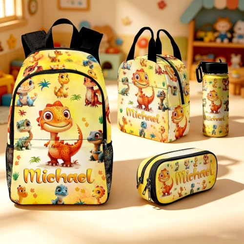 Image of Custom Kids Backpack Toddler Backpacks Set Boys Back to School Bookbag