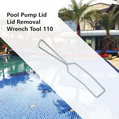 Sizhongda Pool Pump Wrench 110 - The Essential Gadget for Easy Cleaning and Maintenance Pool Pump Wrench 110 Silver Cover Removal Tools - Your Ultimate Pool Toolkit! by Sizhongda - Image 7