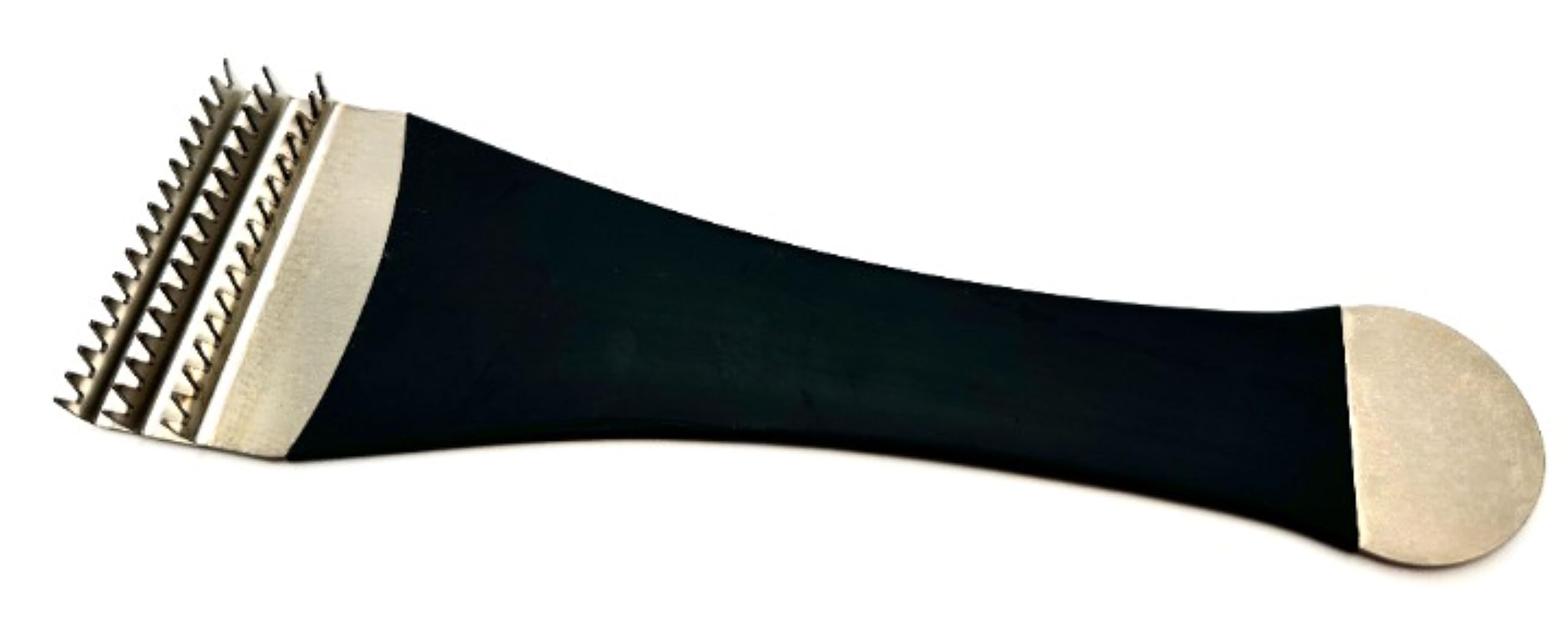 Pro-Graad All Metal Buff Rake | Stainless Steel Buffing Polishing Wheel Rake 9” L, 2-5/8” W, Rubberized Handle, for Removing & Cleaning Compound