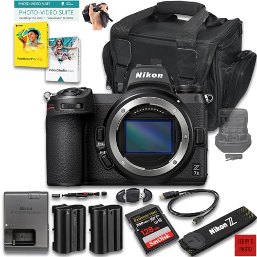 Nikon Z7 II Mirrorless Camera (Body Only) + 128 GB Memory + Extra Battery + Extra Charger + Camera Case + HDMI Cable + More (18pc Bundle) (Renewed)