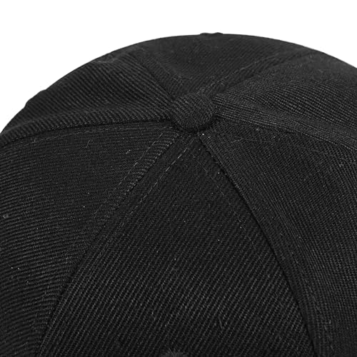 Image of Flat Brim Hats for Men - Gothic Style Skull Hat Leather Pattern - Hip-Hop Snapback Hat Skeleton Hats for Men