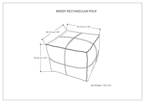 Miniatura 9 de ARTOUARZAZATE Puf cuadrado de cuero  Puf marroquí  Piel de cabra auténtica  Decoración bohemia para sala de estar  Reposapiés y otomano  Sin relleno