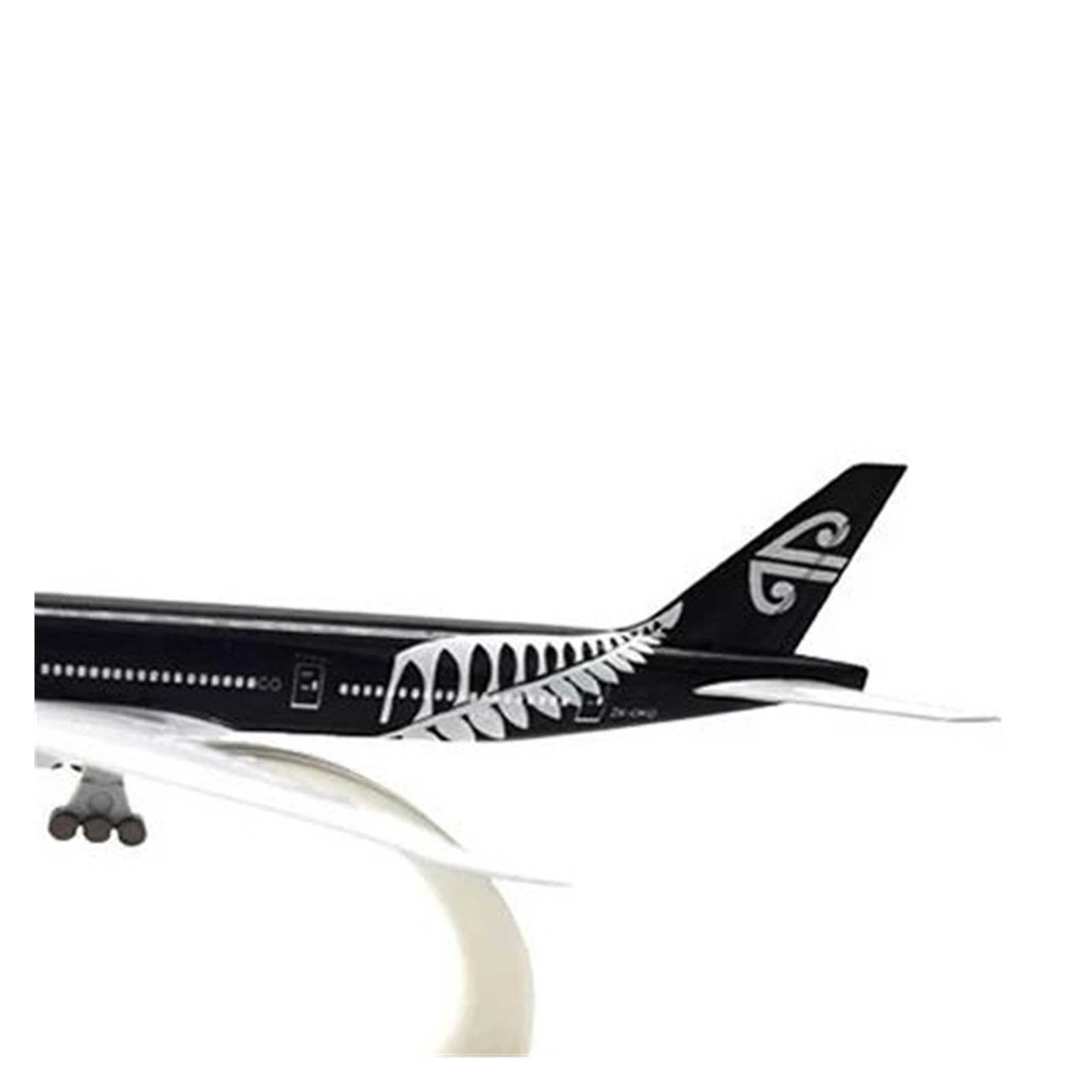 Avión a Escala 20 cm para Zealand B777 Airlines Boeing 777 Modelo de avión Fundido a presión Avión de aleación de Metal con Trenes de Aterrizaje Regalos Adecuado para exhibición