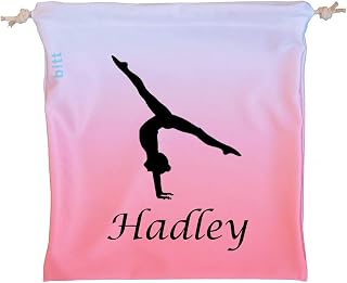 Personalized Ombre Gymnastics Grip Bag Crystals