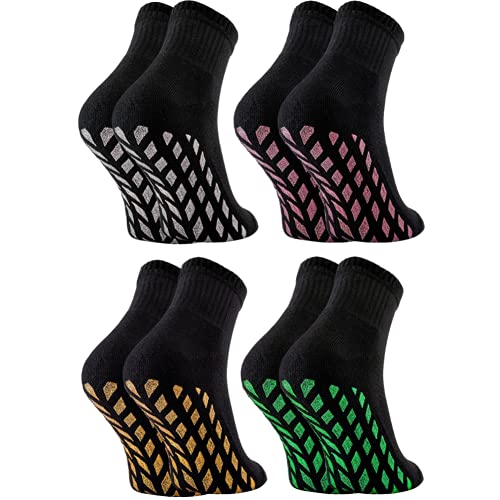 Chaussettes antidérapantes de sport Rainbow Socks lot 4 paires taille fitness pilates