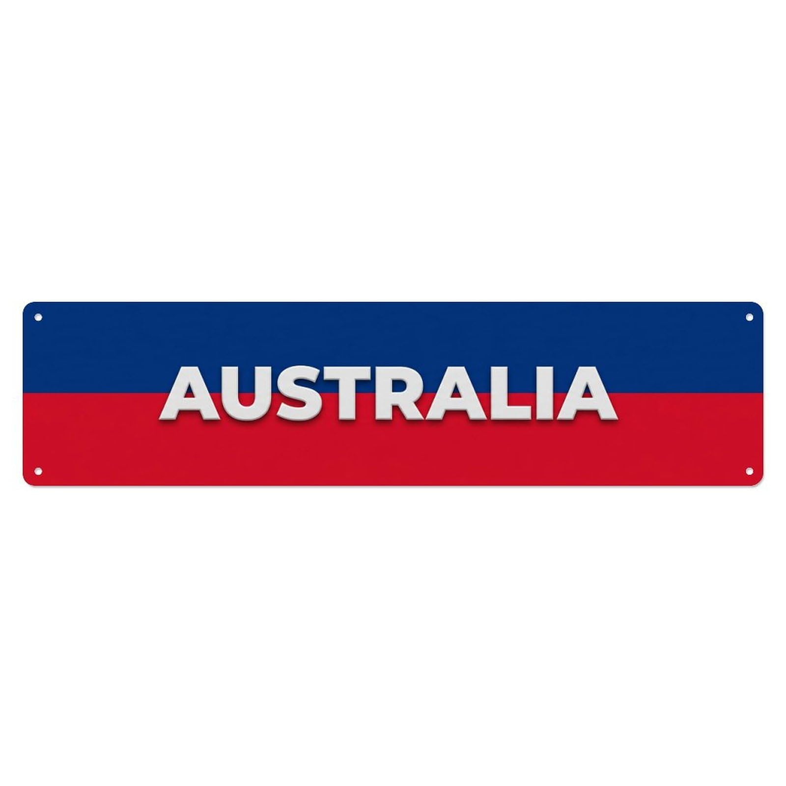 Vintage Australia Flag Pattern Metal Tin Sign
