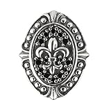  Rebeligion Rocks Bead, Charm, Addon, Anhänger Lilie Nieten aus Silber/Zirkonia, Medium fürs Lederarmband Medium/Women 15 01177 71 001