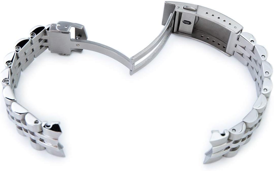 MiLTAT 20mm Angus-JUB Watch Band compatible with Seiko Alpinist SARB017 SPB155 SBEJ005 Hamilton Khaki H70455733