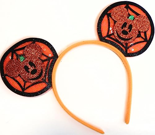 CLGIFT Mickey Minnie Ears Headband, Black Silver Mickey ears no bow diy Minnie