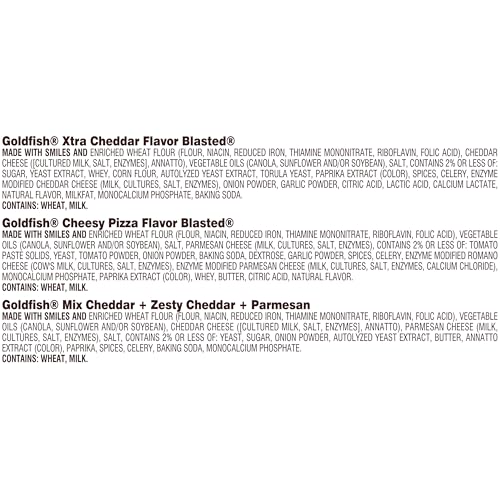 Image of Goldfish Bold Mix Variety Pack Snack Crackers, 1 oz Snack Packs, 30 Ct Box