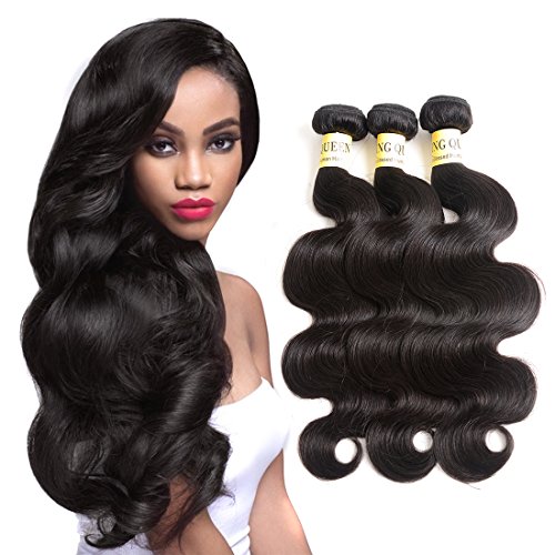 7A Grade Virgin Brazilian Hair Body Wave 3 Bundles 100% Unprocessed Virgin Hair Weave Brazilian Body Wave Human Hair Extensions 12 14 16 Natural Color (100+/-5g)/pc (12 14 16)