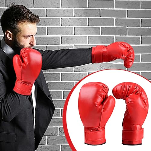 Guantes de boxeo para entrenar kickboxing en casa o gimnasio con ajuste de tamaño mediano 2